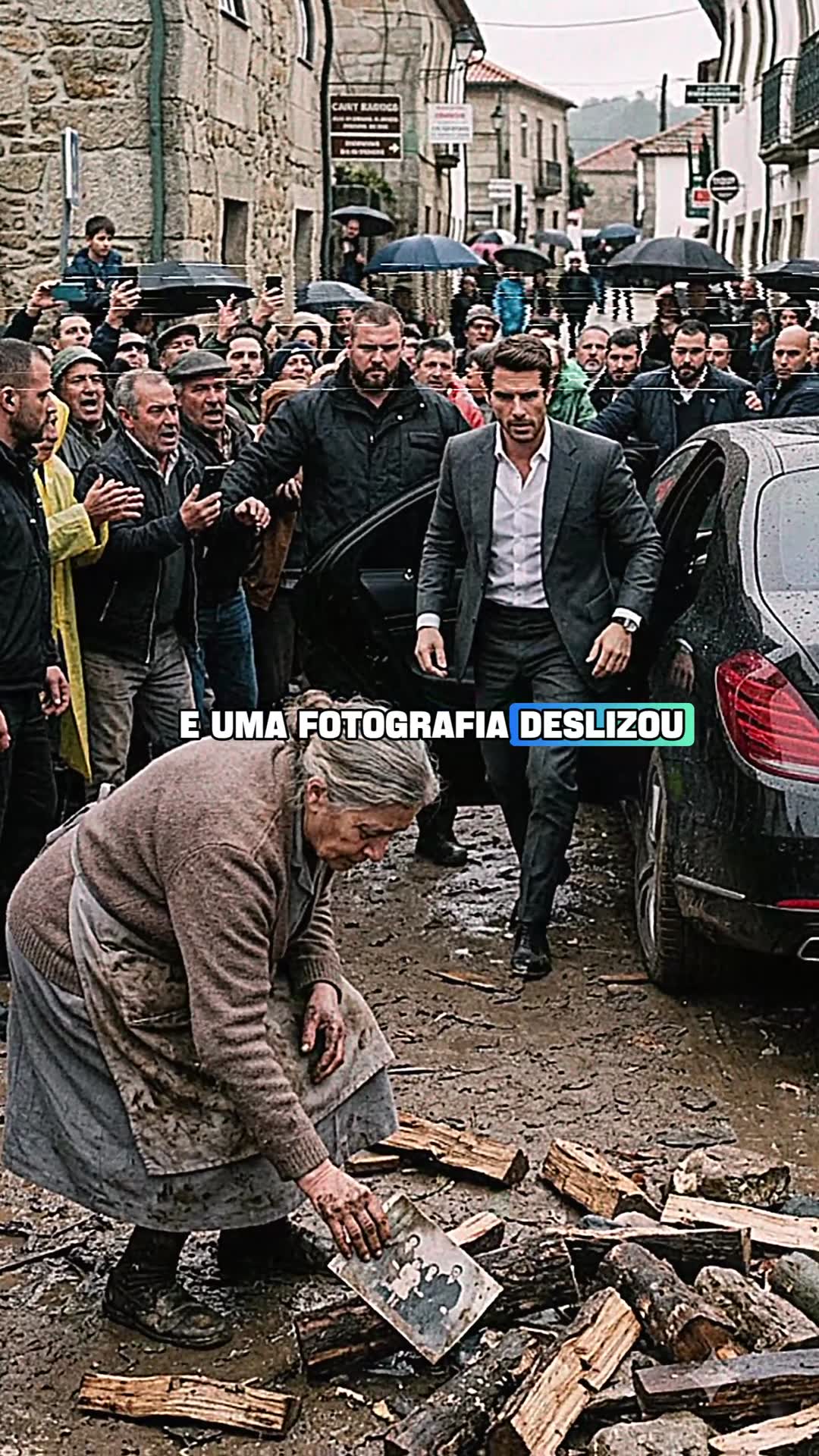 Video thumbnail for Milionário FICA PARALISADO ao ver sua mãe desaparecida vendendo lenha com uma foto de sua infância...