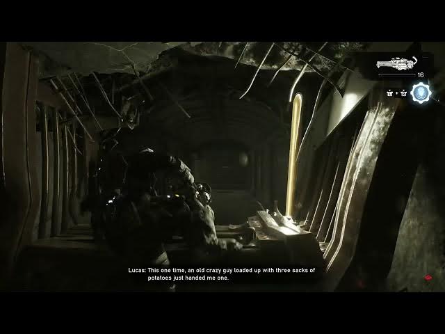 Video thumbnail for Gears of War: E-Day - Act 4 Chapter 2: District Gate Station Cutscene | Trains Run Over Locusts