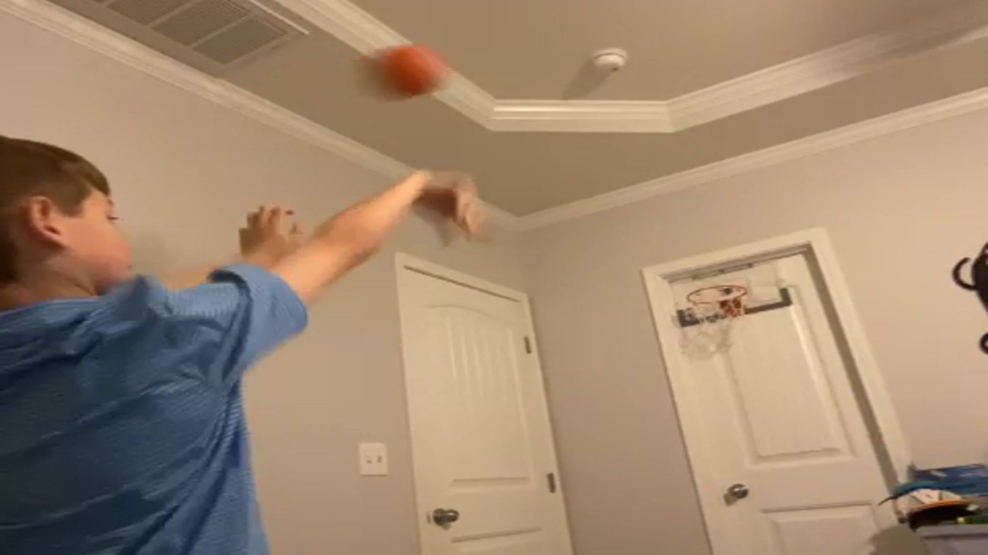 Video thumbnail for Making a basketball shot until I make it