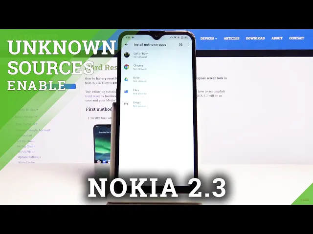 Video thumbnail for How to Activate Unknown Sources in NOKIA 2.3 – Allow App Installation