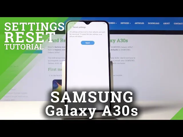 Video thumbnail for How to Reset Settings in Samsung Galaxy A30s – Reset Personal Settings
