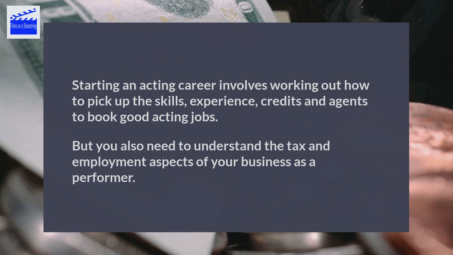 Video thumbnail for Are actors considered self employed?