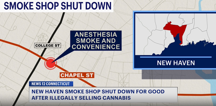 Video thumbnail for New Haven smoke shop permanently closed after violating state's cannabis laws