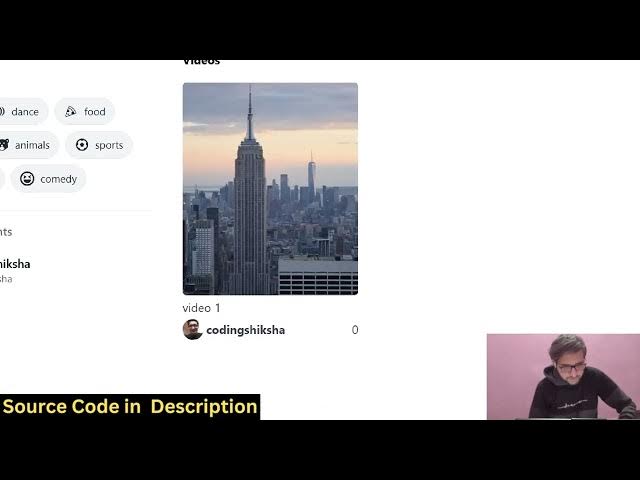Video thumbnail for Build a Next.js Full Stack TikTok Clone Video Streaming & Sharing Web App in Browser Using TS