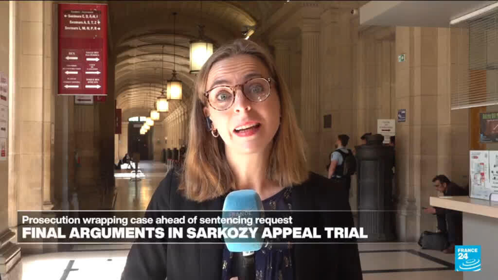 Video thumbnail for Sarkozy appeal trial: Prosecution wrapping case ahead of sentencing request