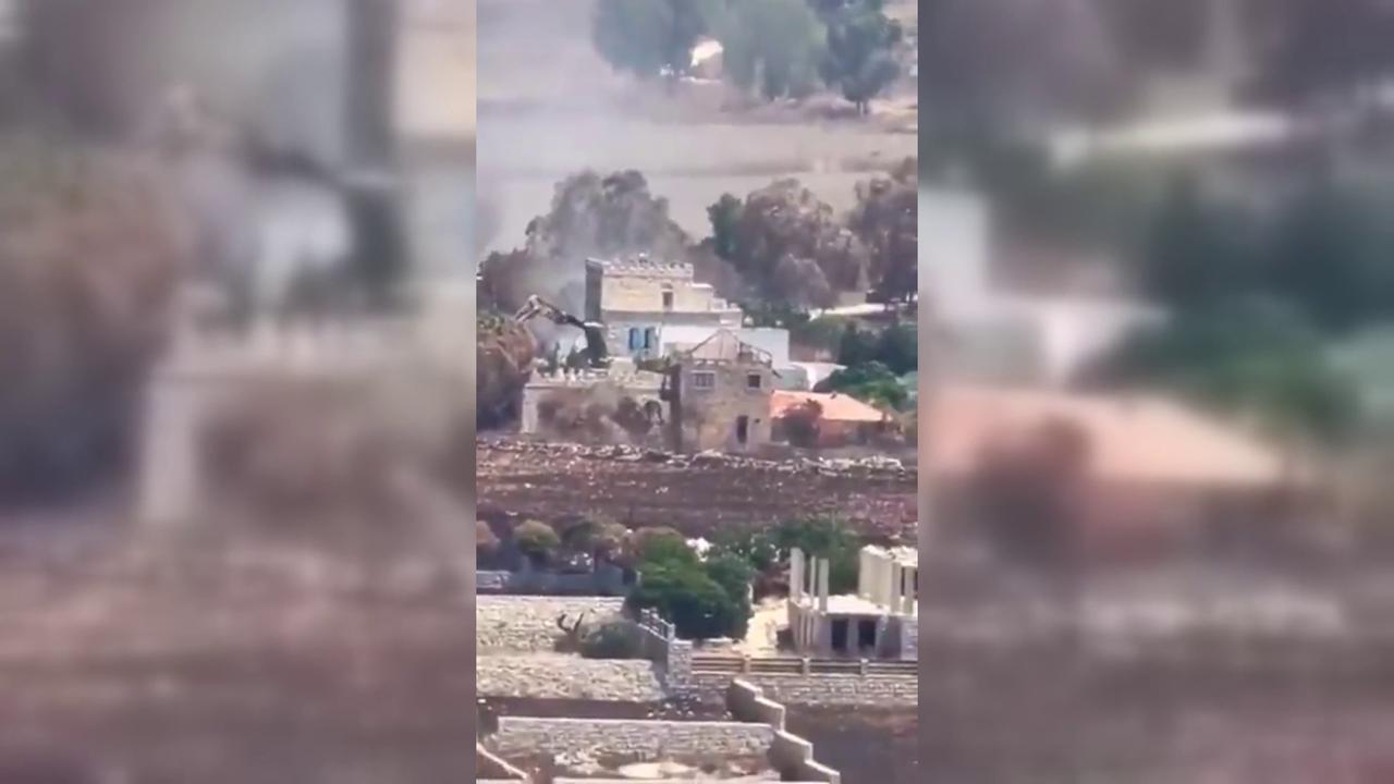 Video thumbnail for Lebanon: Israeli Bulldozers Demolish Journalist’s Home in the South.