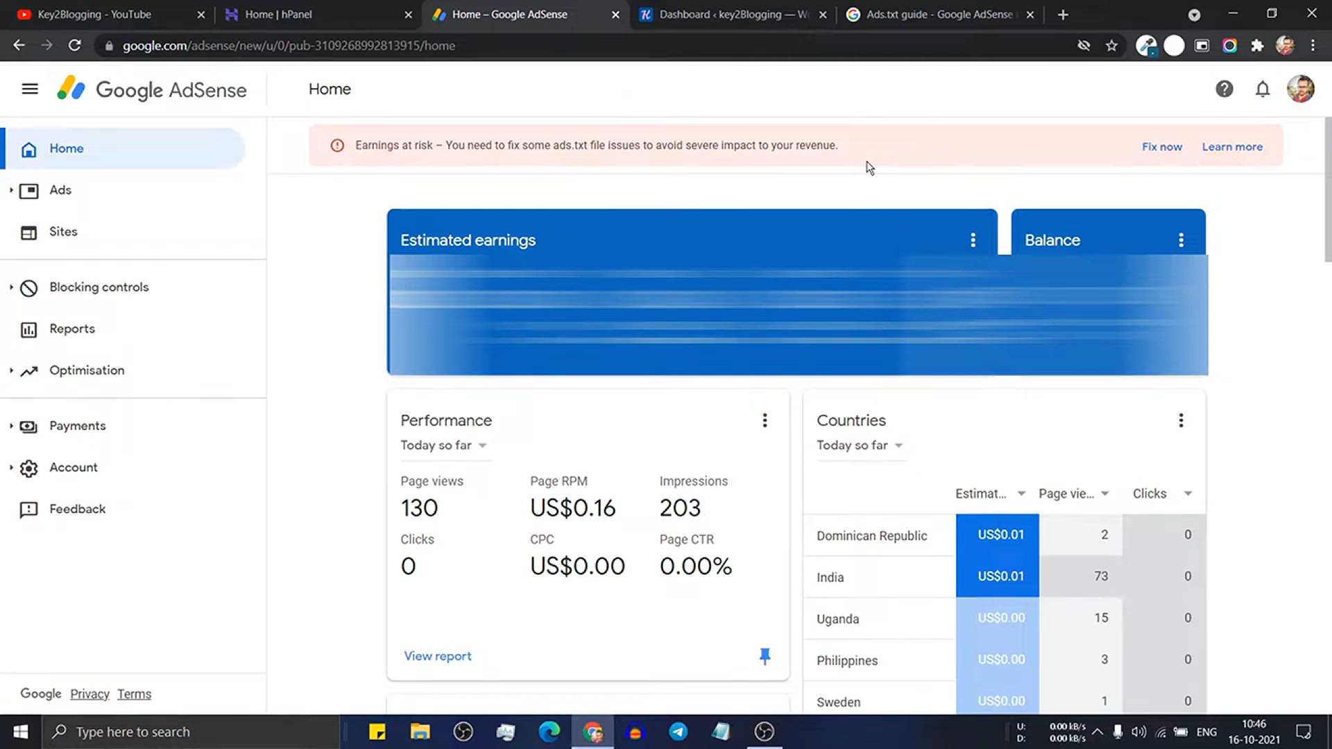 'Video thumbnail for How To Fix Ads.txt File Issue In WordPress (With or Without Plugin) _ Earning At Risk AdSense'
