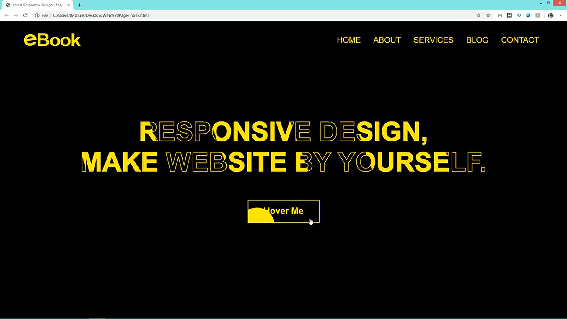'Video thumbnail for How To Make Website With Animation Using HTML and CSS _ Web Design In HTML CSS'