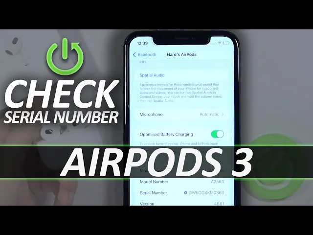 Video thumbnail for How to Check Serial Number of Each AirPod - AirPods 3 Serial Numbers