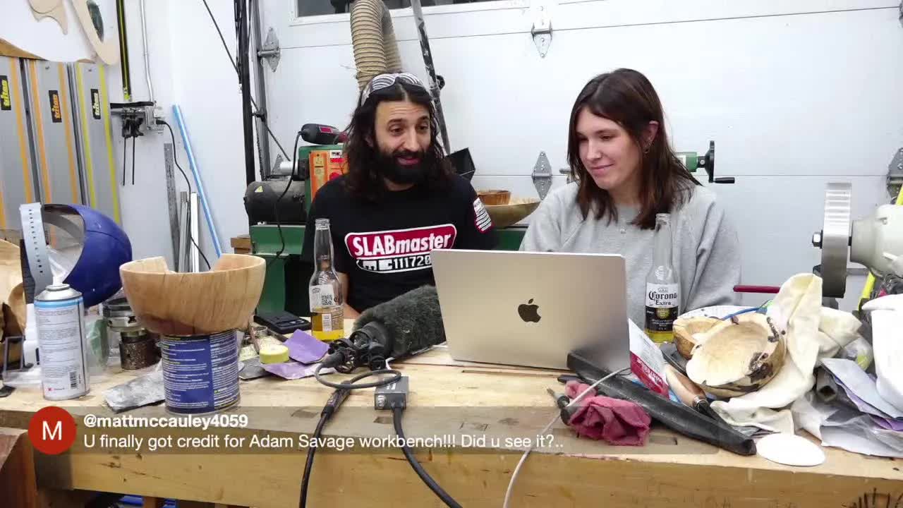 Video thumbnail for matthew cremona: workshop happy hour: end of year shop update, woodworking, beer & new projects!