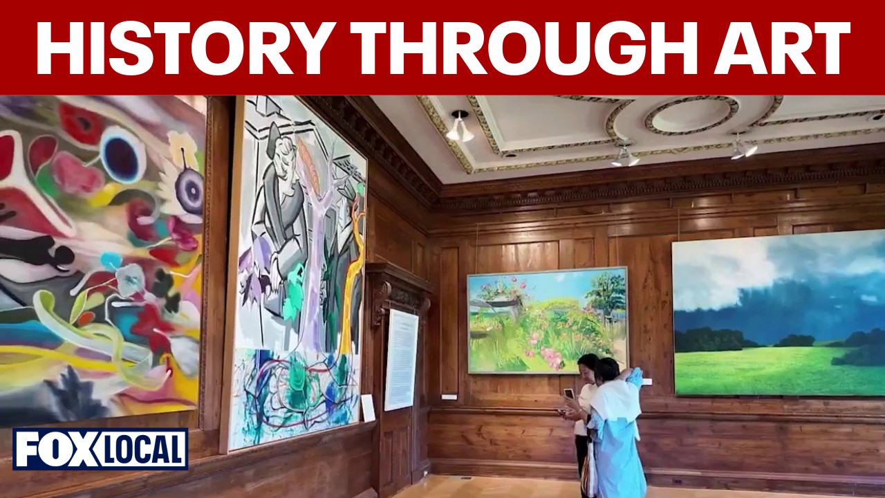 Video thumbnail for Long Island museum looks back at America's 250 years through art
