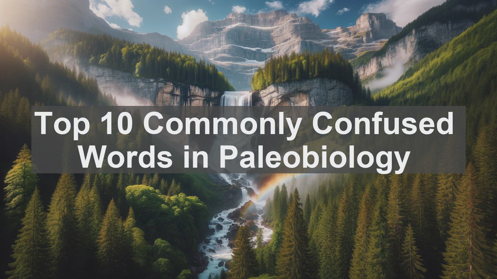 'Video thumbnail for Top 10 Commonly Confused Words in Paleobiology'