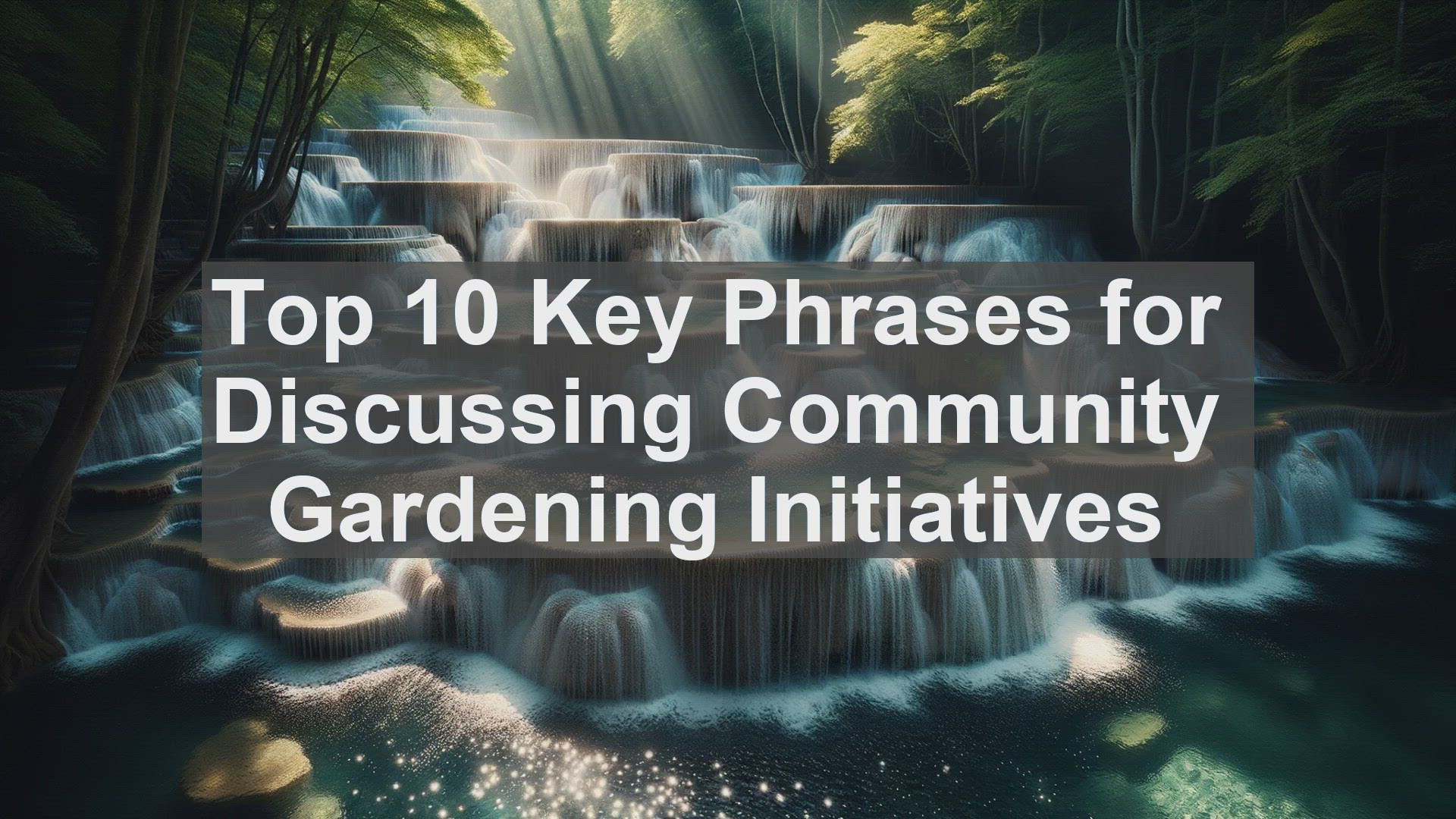 'Video thumbnail for Top 10 Key Phrases for Discussing Community Gardening Initiatives'