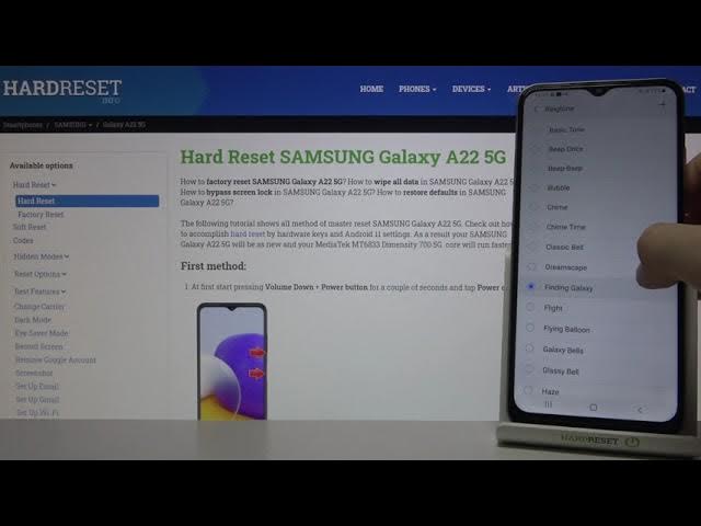 Video thumbnail for Samsung Galaxy A22 5G Ringtones List Presentation