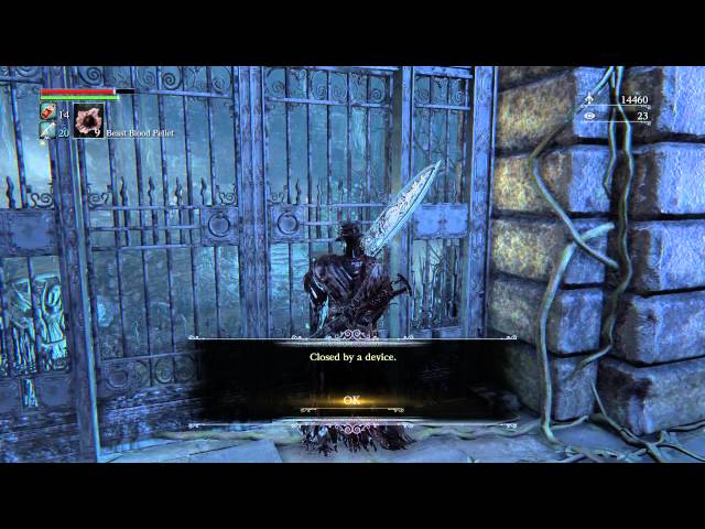 Video thumbnail for Bloodborne - Byrgenwerth: Open Shortcut Gate Back to Light Lamp, Sedative Location Details PS4