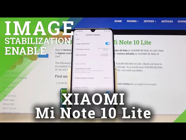 Video thumbnail for How to Activate Image Stabilization in XIAOMI Mi Note 10 Lite – Image Stabilization