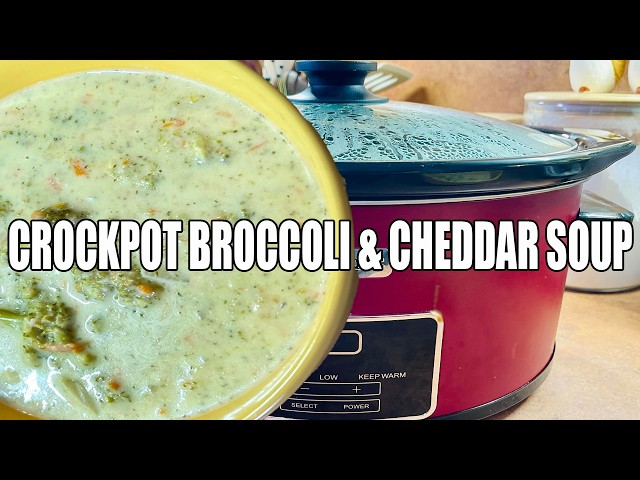 Video thumbnail for WARM AND COZY CROCKPOT BROCCOLI AND CHEDDAR SOUP