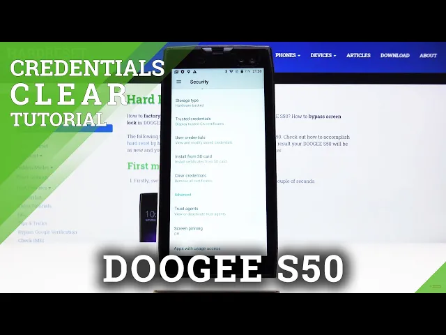 Video thumbnail for How to Clear Credentials in DOOGEE S50 – Erase Certificates
