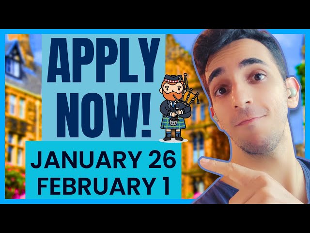 Video thumbnail for Currently Open Scholarships for International Students | January 26 - February 1