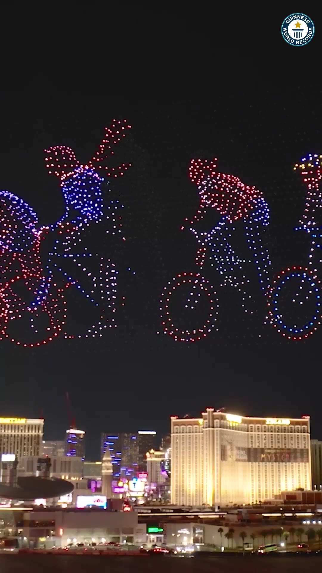 Video thumbnail for Largest aerial display of a fictional character formed by drones - 4,979 by Sky Elements