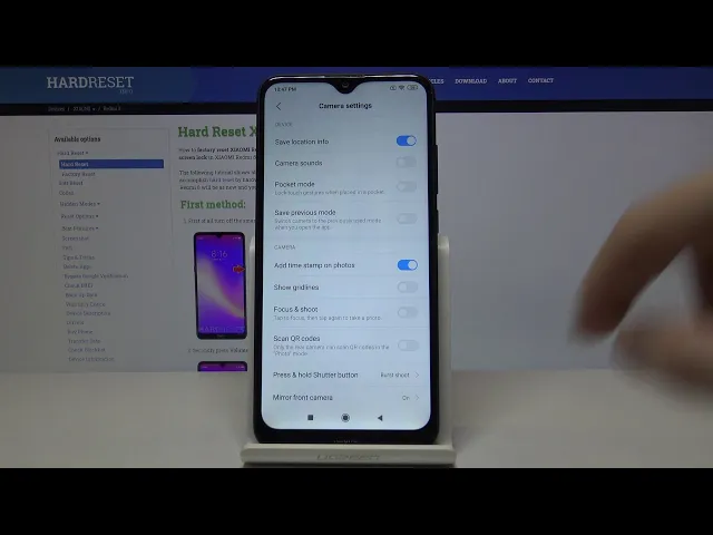 Video thumbnail for How to Turn On Date and Time Stamp on XIAOMI Redmi 8 - Add Timestamp on Photos