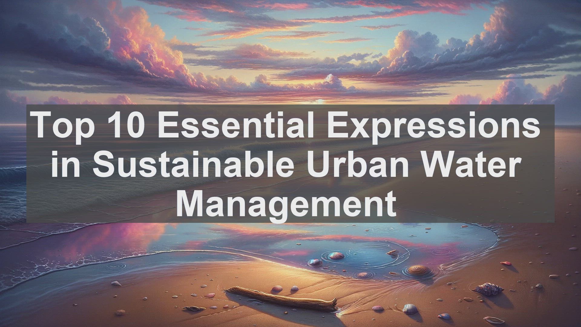 'Video thumbnail for Top 10 Essential Expressions in Sustainable Urban Water Management'