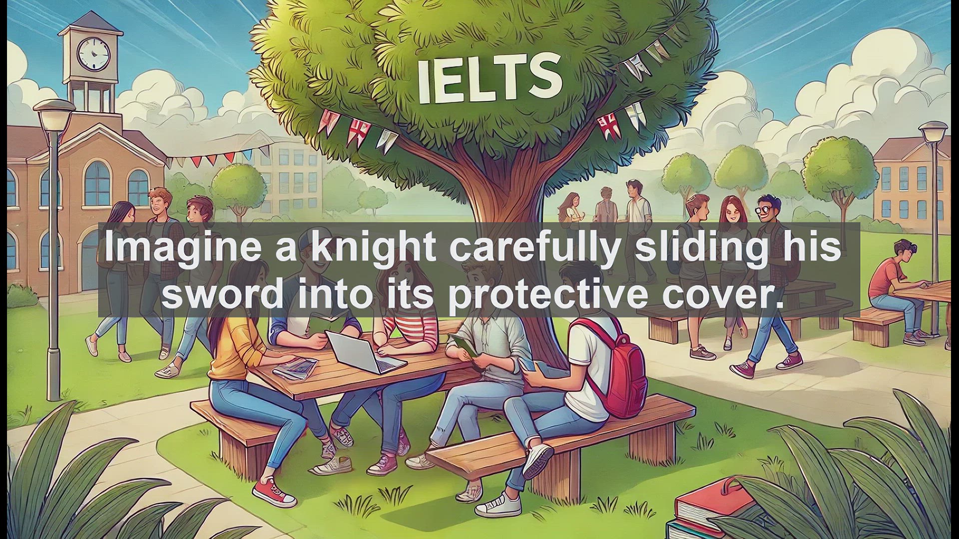 'Video thumbnail for 2000 Must Know IELTS 9.0 Vocabulary - Sheathe: Mastering a Versatile Verb for IELTS Success'