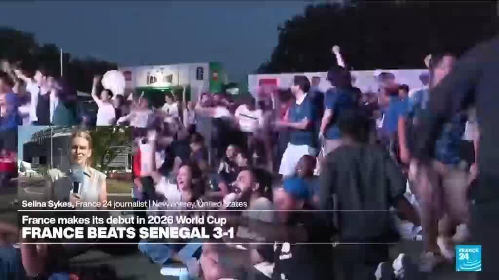Video thumbnail for Mbappé becomes France's record scorer as Les Bleus down valiant Senegal