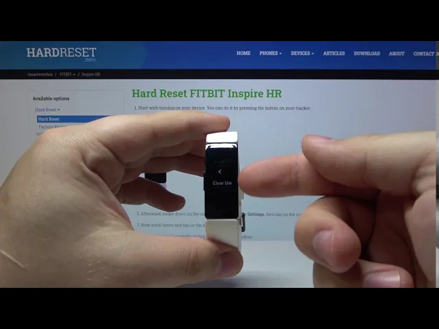 Video thumbnail for Hard Reset FITBIT Inspire HR - Remove All Data from FITBIT Inspire HR