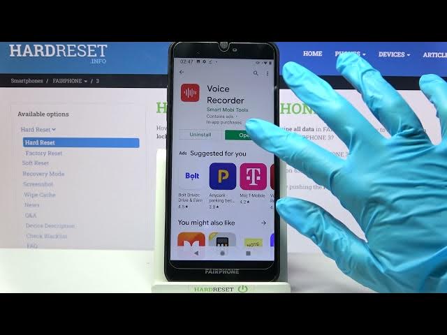 Video thumbnail for How to Record Sounds in FairPhone 3 – Voice Recorder App
