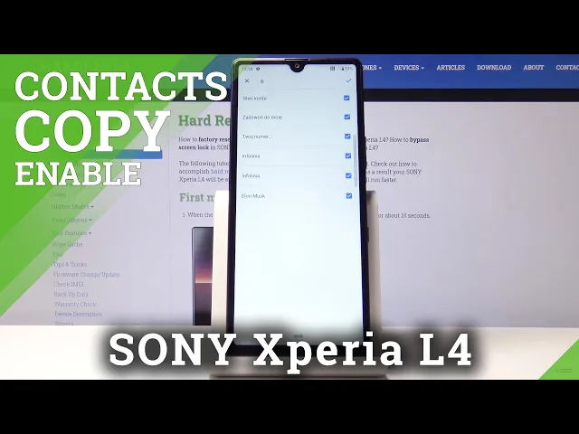 Video thumbnail for How to Move Contacts in SONY Xperia L4 – Transfer Numbers