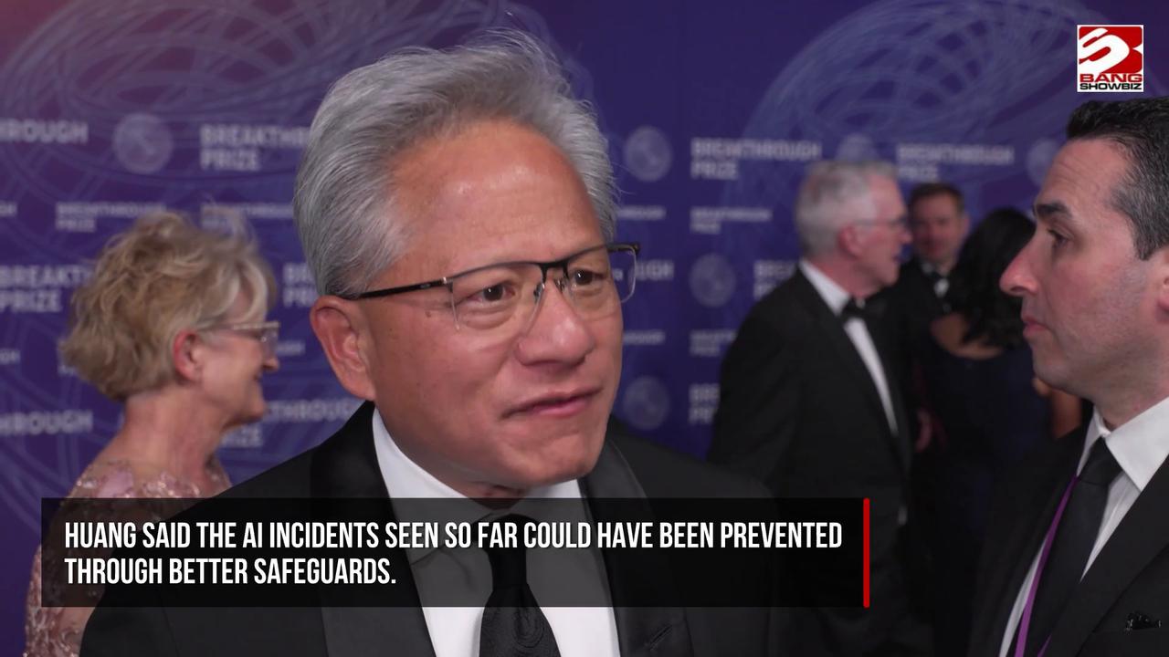 Video thumbnail for Nvidia CEO Jensen Huang feels AI industry shouldn't tolerate cybersecurity incidents