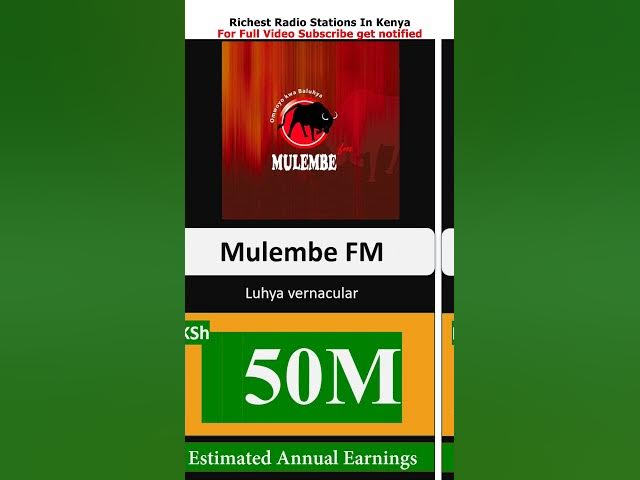 Video thumbnail for Richest Radio Stations In Kenya