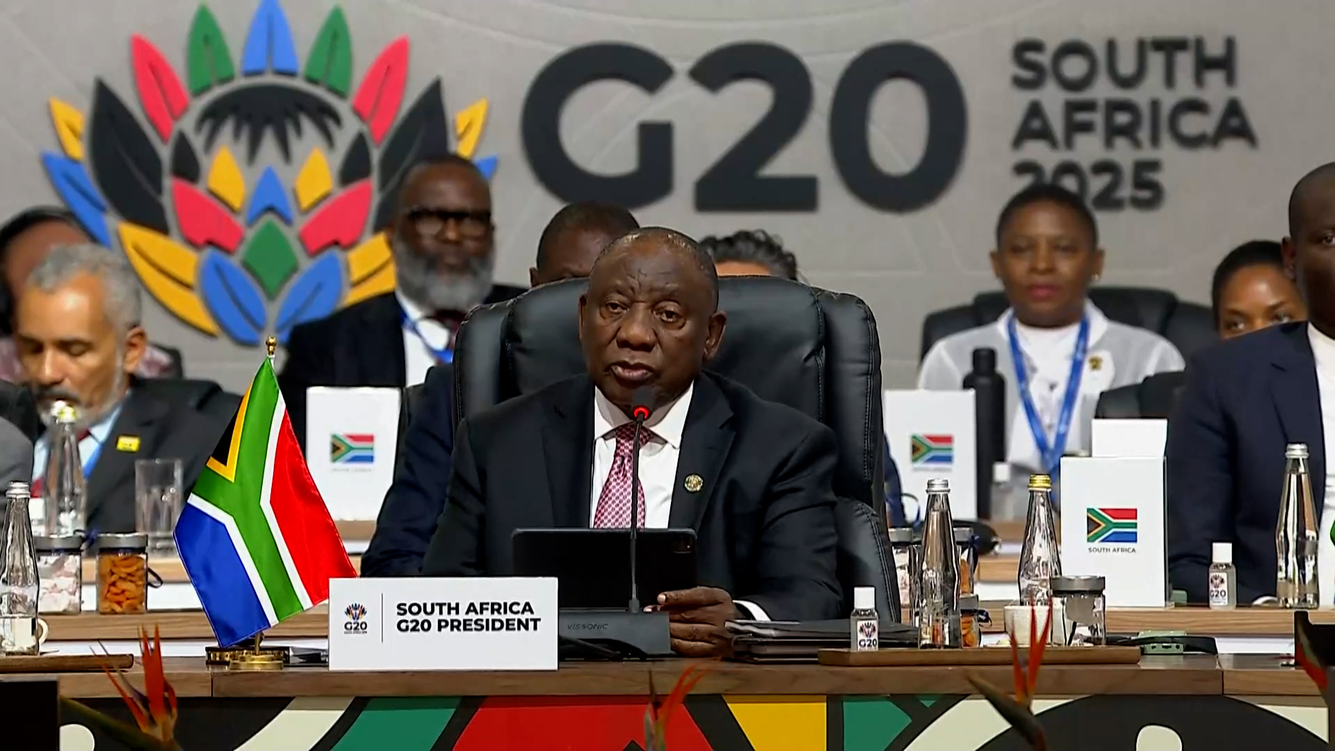 Video thumbnail for South Africa’s president delivers G20 summit closing remarks
