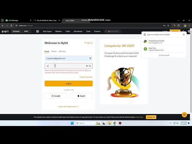 Video thumbnail for Create bybit account get $20 reward