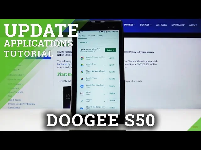 Video thumbnail for How to Update Apps in DOOGEE S50 – Install Latest App Versions