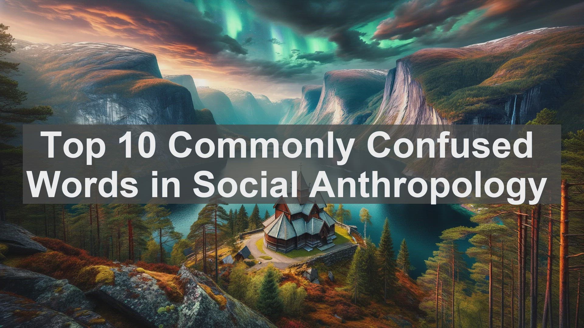 'Video thumbnail for Top 10 Commonly Confused Words in Social Anthropology'