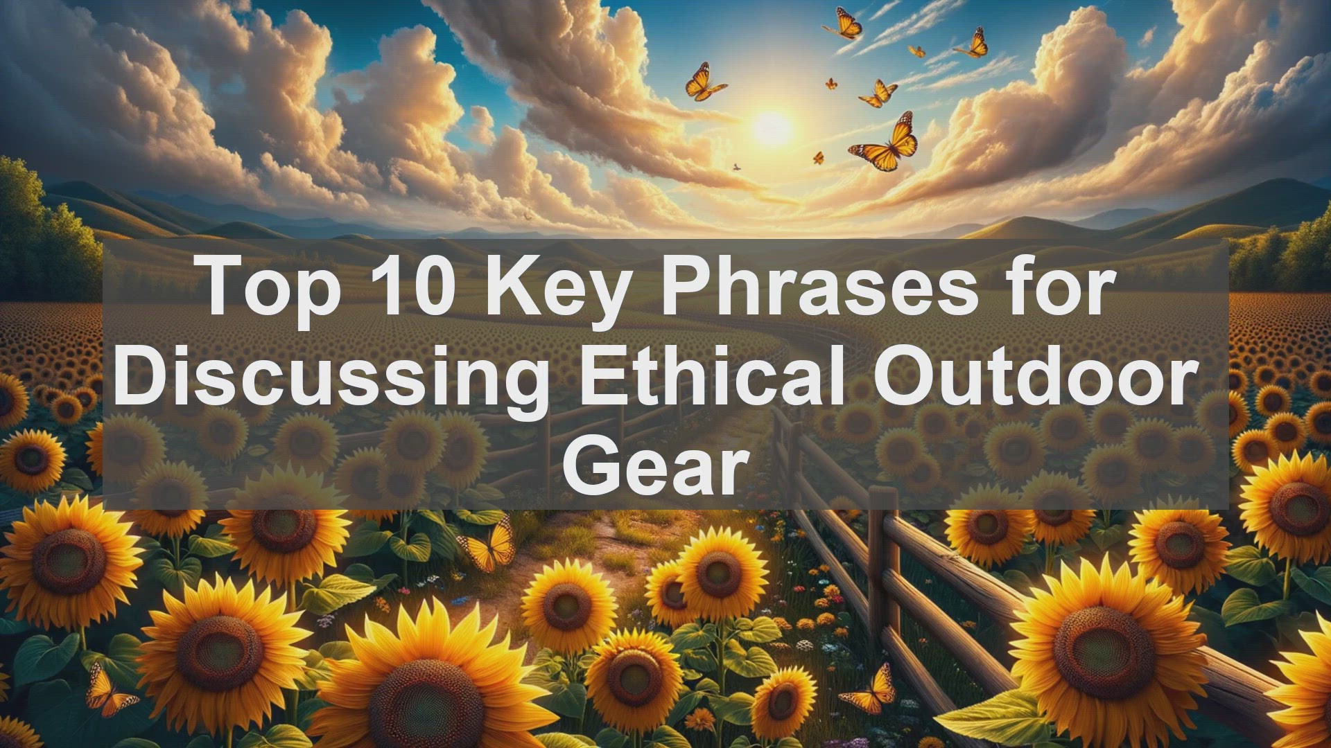 'Video thumbnail for Top 10 Key Phrases for Discussing Ethical Outdoor Gear'