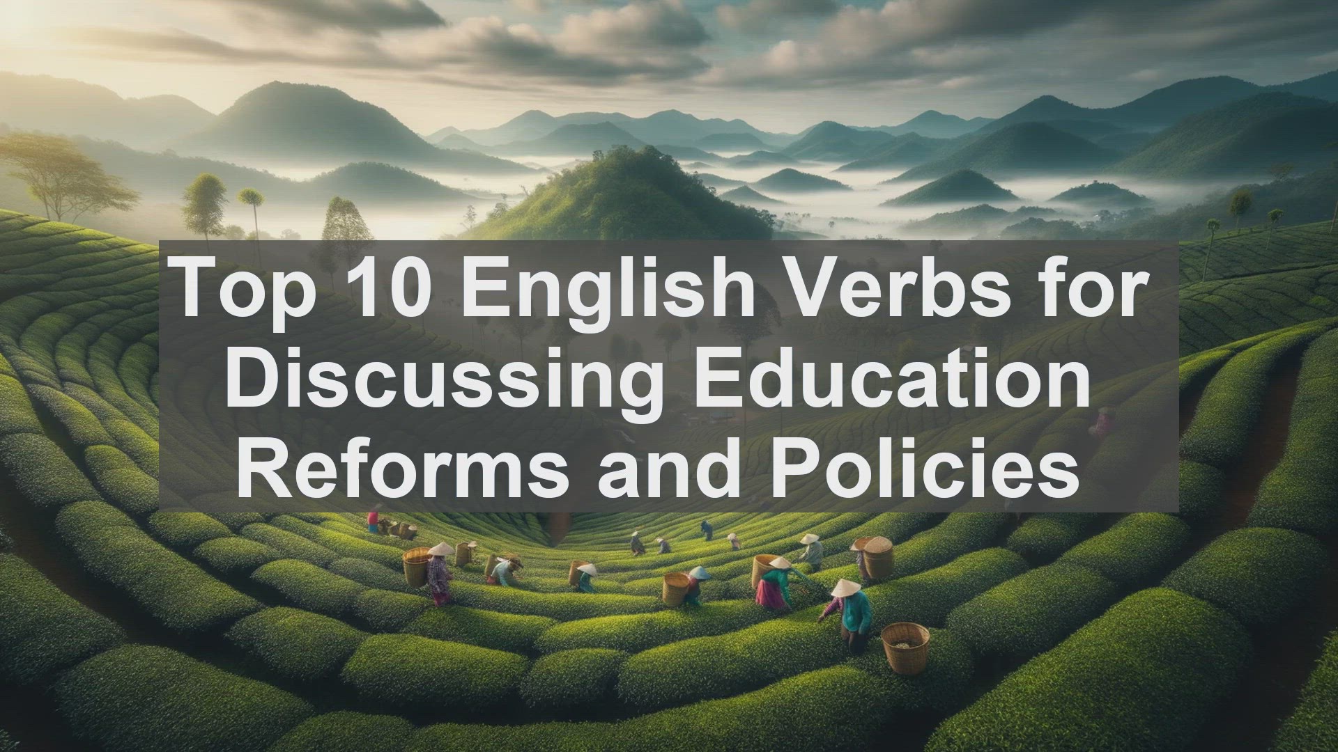 'Video thumbnail for Top 10 English Verbs for Discussing Education Reforms and Policies'