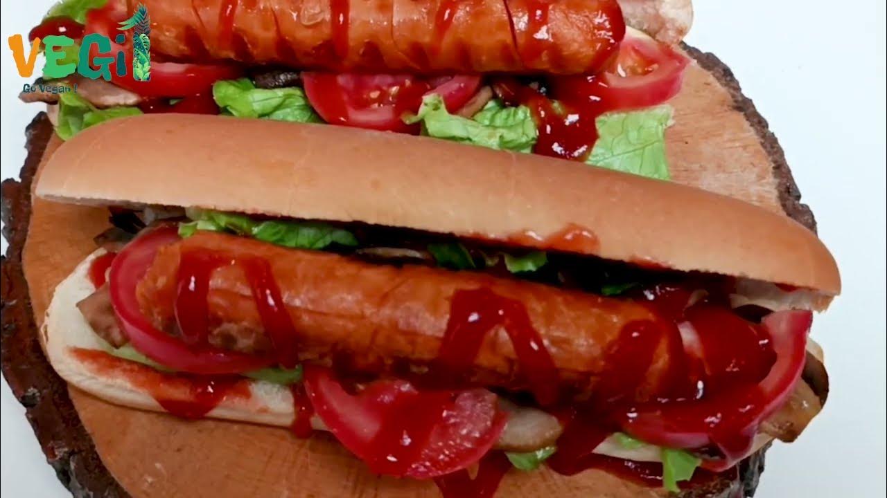 Video thumbnail for Vegan hot dog recipe with mushrooms