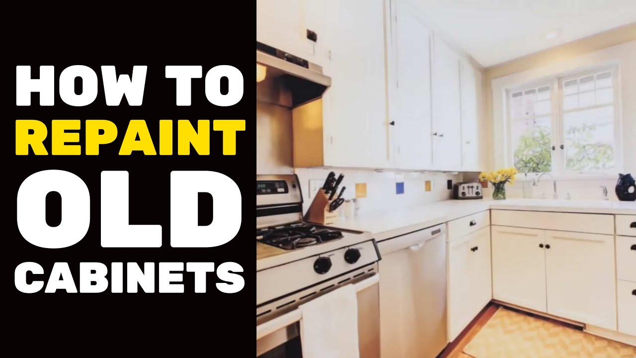 Video thumbnail for BASEMENT FINISHING COURSE VIDEO: How to Repaint Old Cabinets