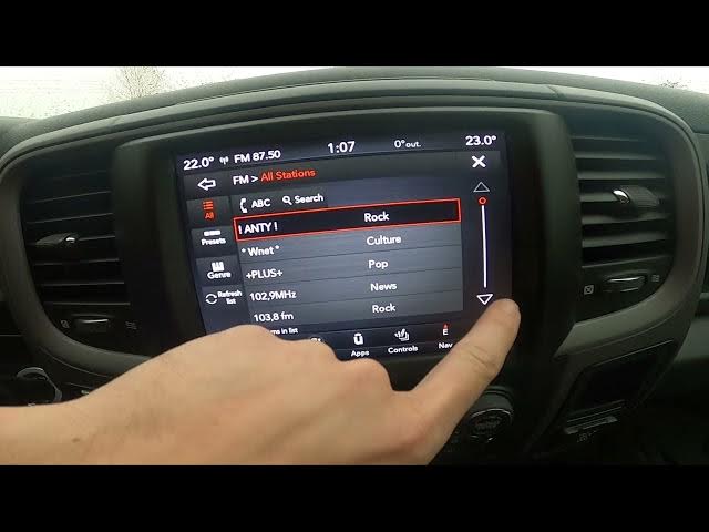 Video thumbnail for How to Manually Change Radio Station in Dodge Ram 1500 II ( 2019 - now ) - Adjust Radio Station