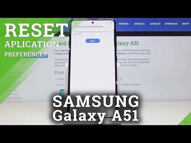 Video thumbnail for How to Reset Accessibility Settings in Samsung Galaxy A51 -  Restore Factory Accessibility