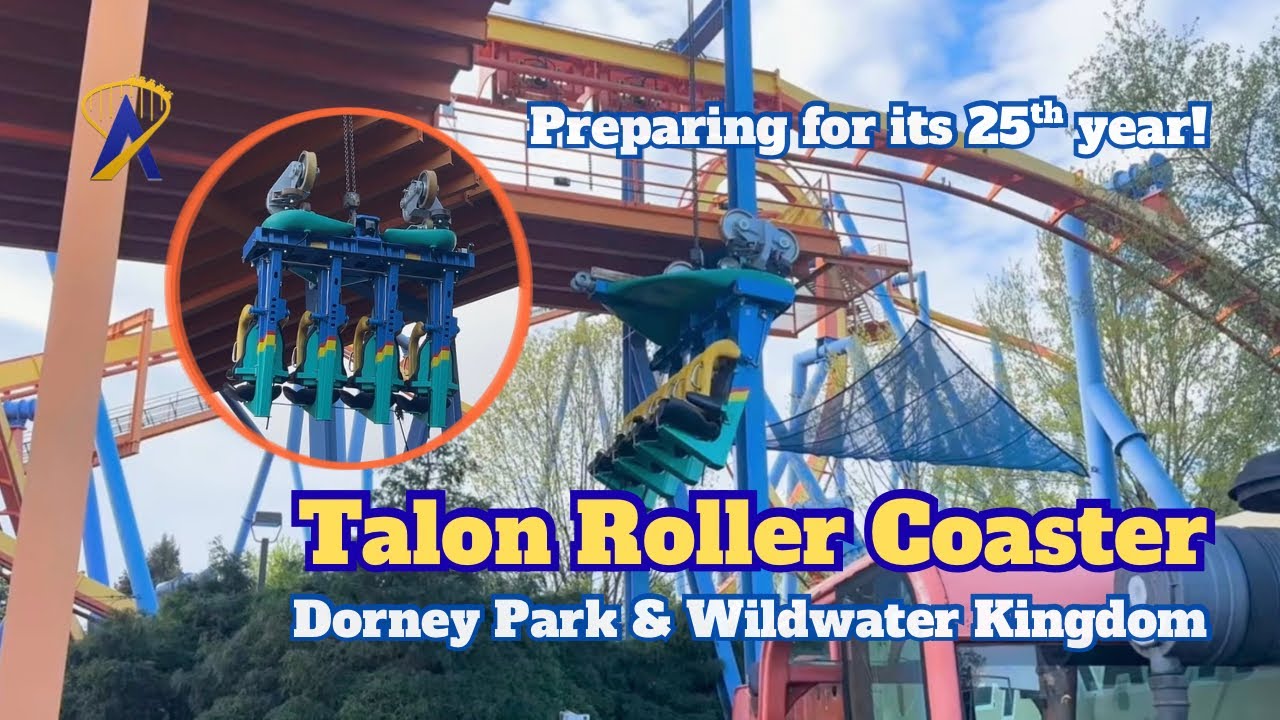 Video thumbnail for Talon Roller Coaster Returns To The Track at Dorney Park!