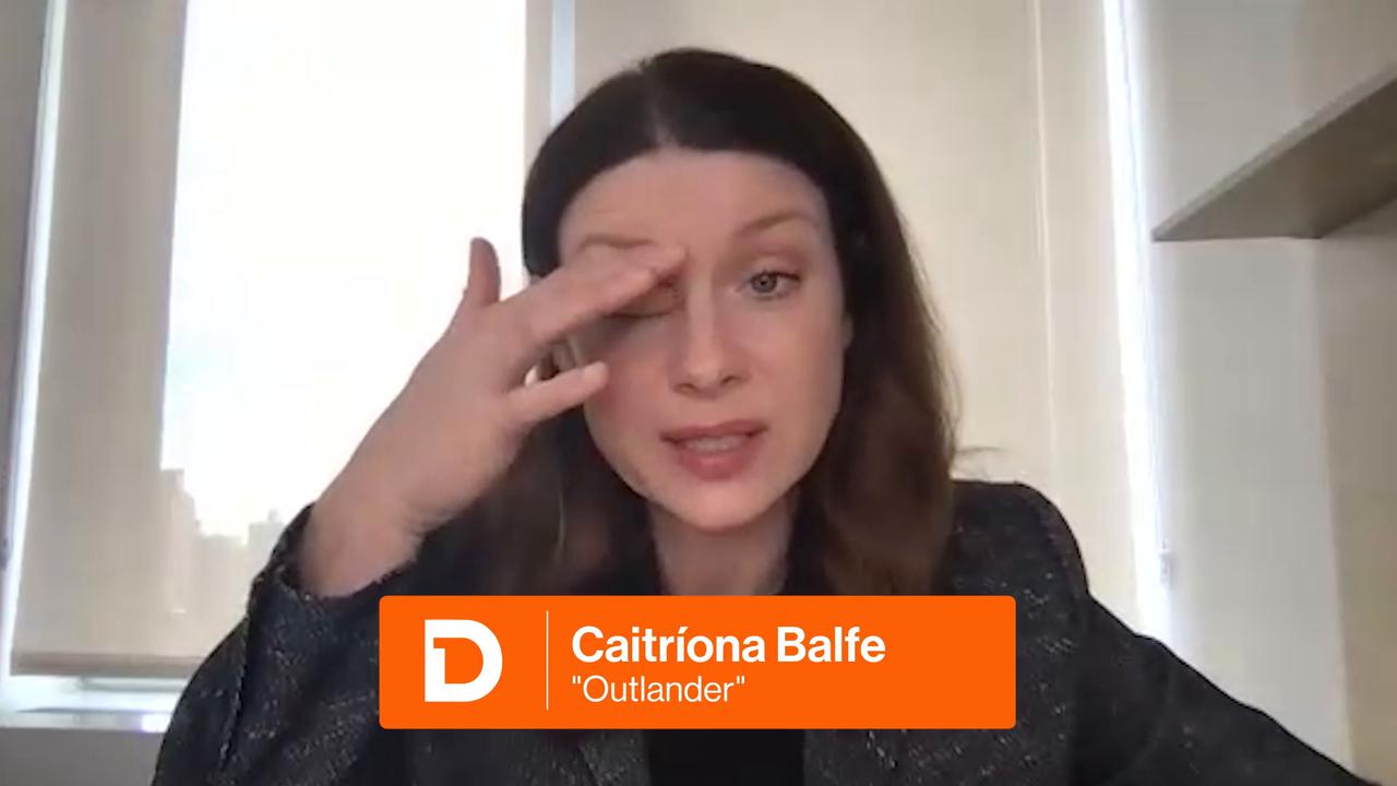 Video thumbnail for 'Outlander' Stars Caitriona Balfe & Sam Heughan Discuss That "Shocking" Season 8 Cold Open