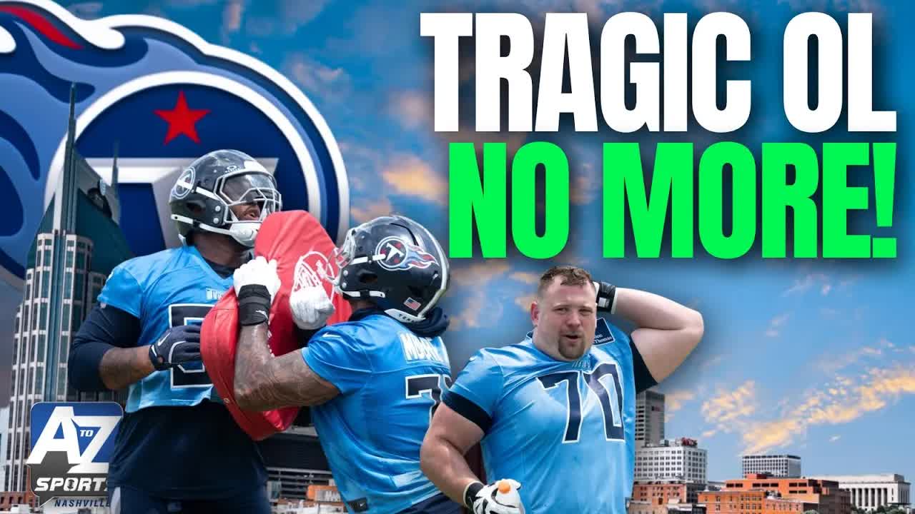 Video thumbnail for a to z sports nashville: titans' offensive line flip? cam ward's future & expectations for the 2024 season