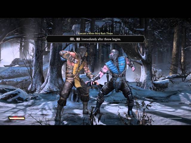 Video thumbnail for Mortal Kombat X - Training Tutorial (Basics) Execute Chain of Attacks / Kombo Attacks Sequence PS4