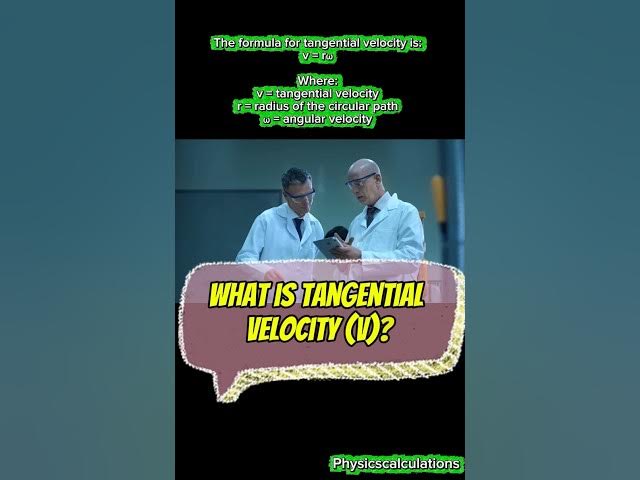 Video thumbnail for What is tangential velocity in physics? #physics #science #youtubeshorts #ytshorts