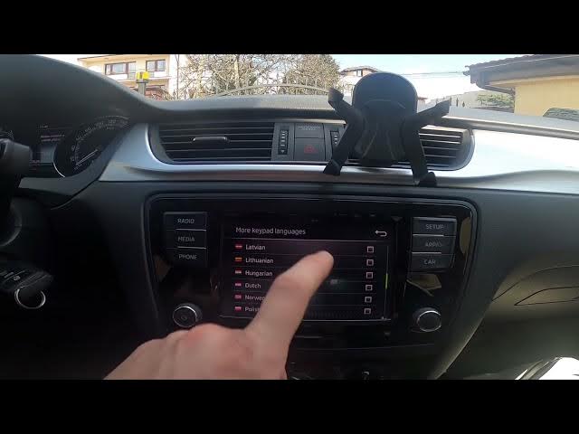 Video thumbnail for How to Add Languages to Keypad in Skoda Rapid II ( 2012 – 2019 ) - Set More Keypad Languages