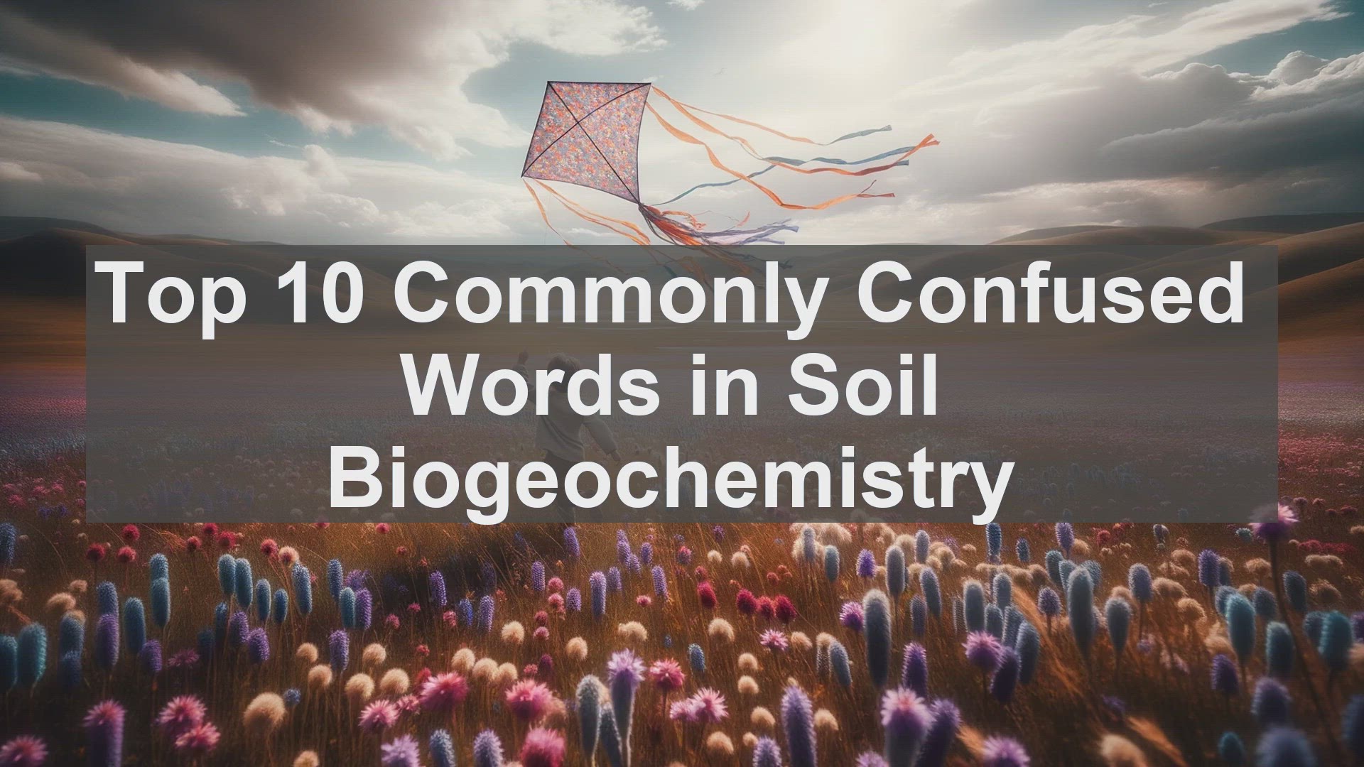 'Video thumbnail for Top 10 Commonly Confused Words in Soil Biogeochemistry'